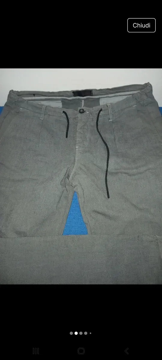 Pantaloni uomo grigi