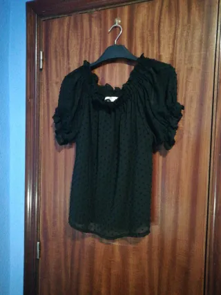 Blusa negra mujer talla S