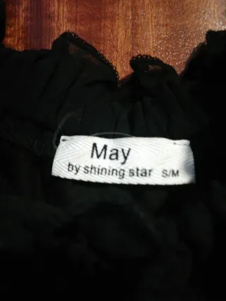 Blusa negra mujer talla S