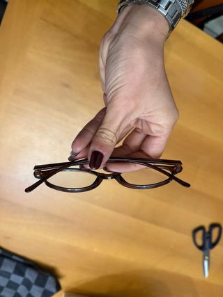 Occhiali alla moda marroni forma ovale