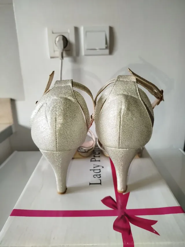 Zapatos de fiesta Lady Pretty dorados/plateados