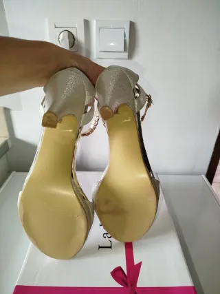 Zapatos de fiesta Lady Pretty dorados/plateados