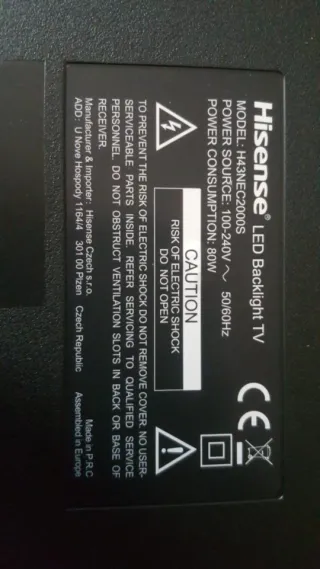 Piedini TV Hinse H43NEC2000S