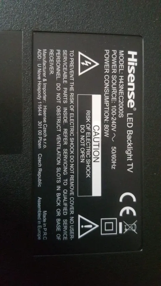 Piedini TV Hinse H43NEC2000S