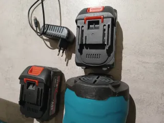 Pistola verniciatura HVLP portatile 2 batterie