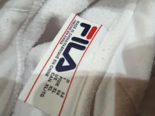 Sudadera Fila XL Blanca y Azul