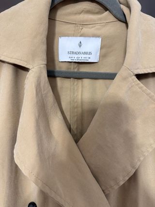 Chaqueta Trench Gabardina Beige