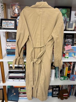 Chaqueta Trench Gabardina Beige