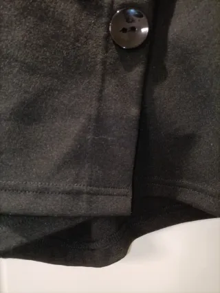 Minifalda pantalón negra botones