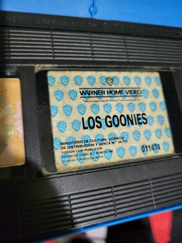 VHS Los Goonies 1ª Edición Videoclub