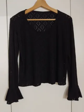 Blusa calada manga larga talla S