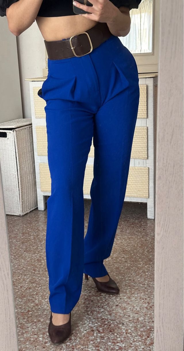 Pantalón azul de vestir