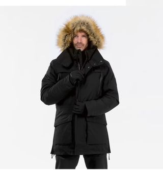 Abrigo de invierno negro