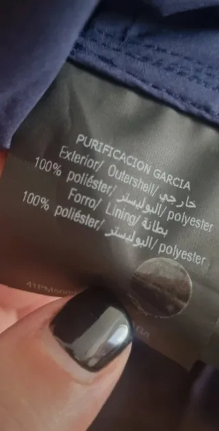 Gabardina Purificación García azul