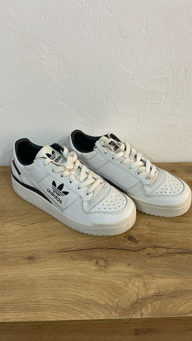 Zapatillas Adidas Forum Bold Blancas y Negras