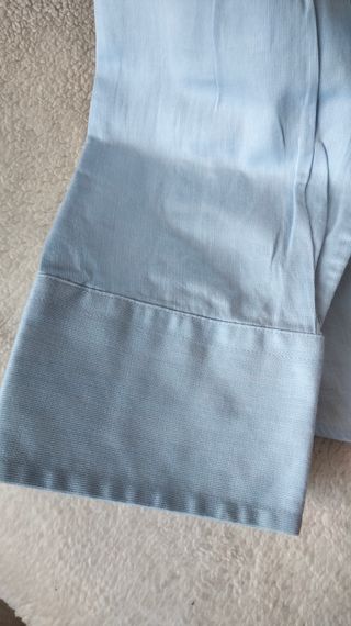 Camisa Fórmula Joven Azul Cuello Blanco