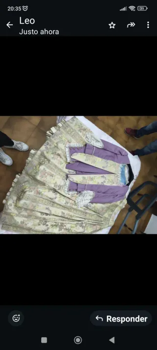 Traje Fallera T40/42 con 2 corpiños y zapatos