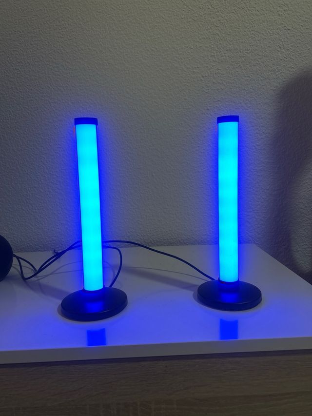 Lámpara LED Naranja y Marrón