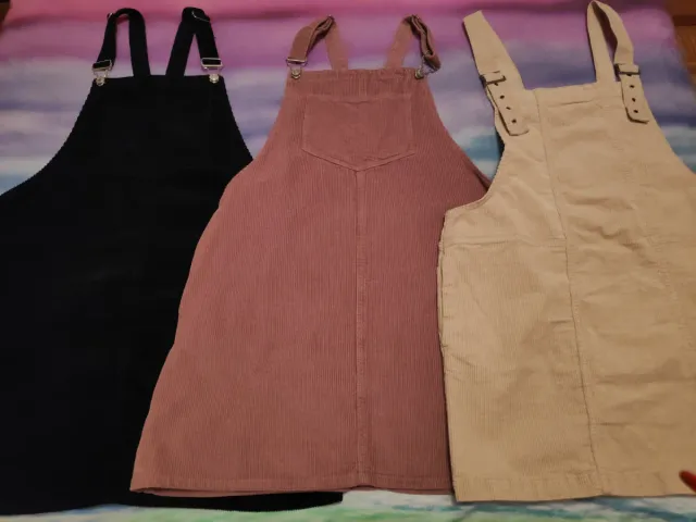 Lote 3 faldas cortas con peto