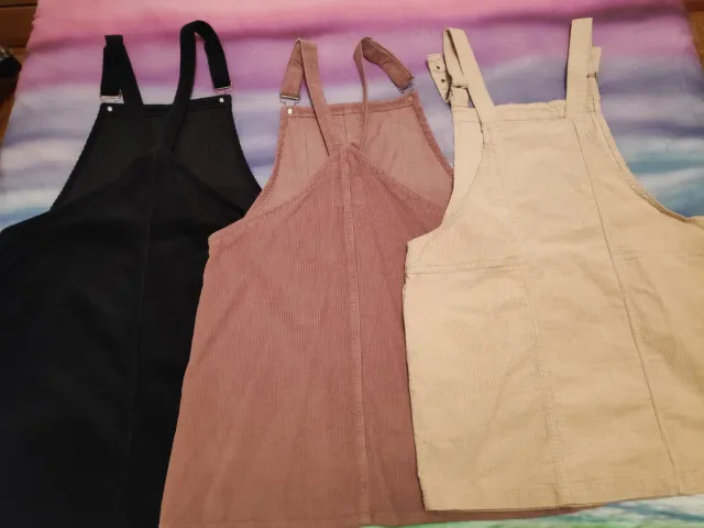 Lote 3 faldas cortas con peto