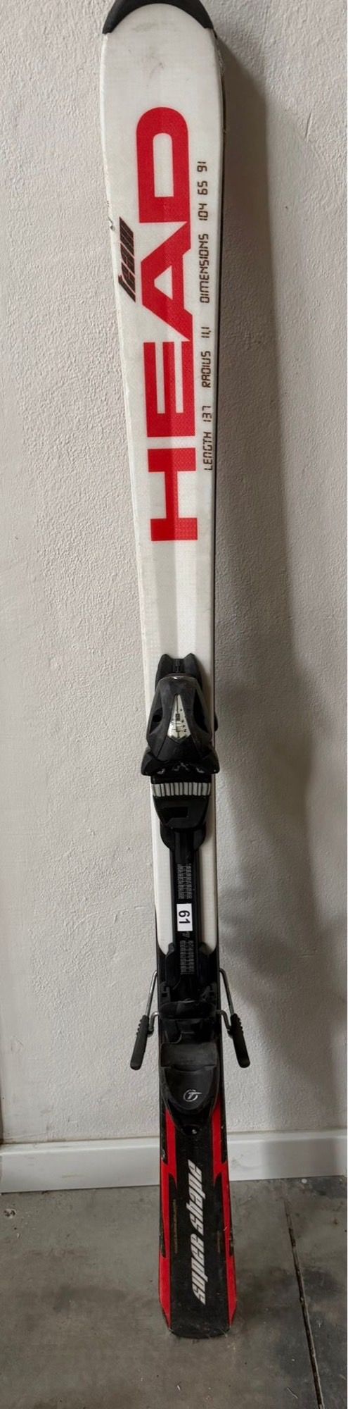 Esquís Head Super Shape 137 cm