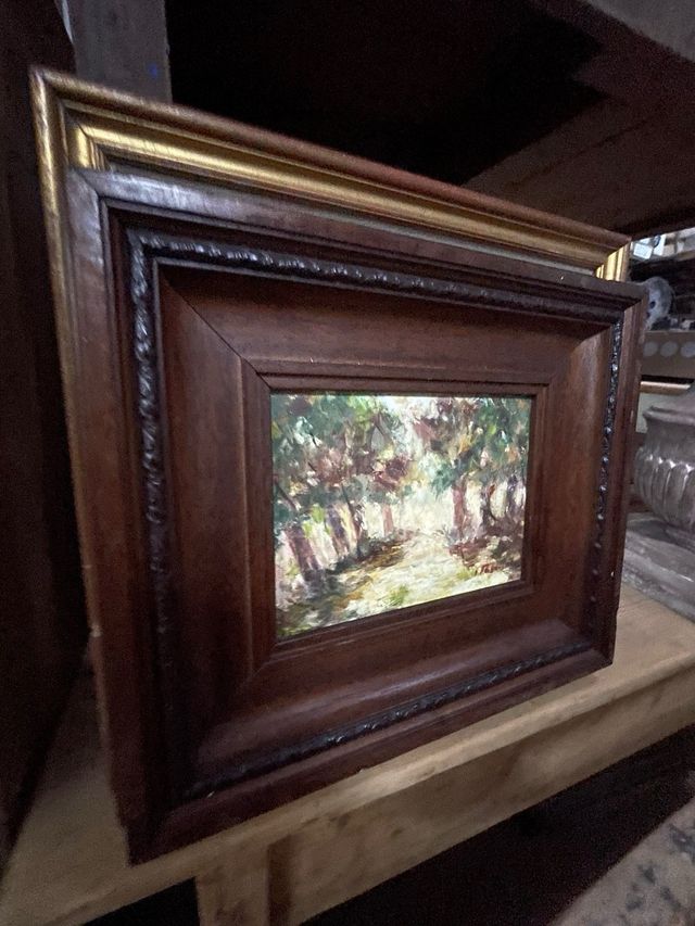 oleo impresionista de inicios sXX firmado Pascal