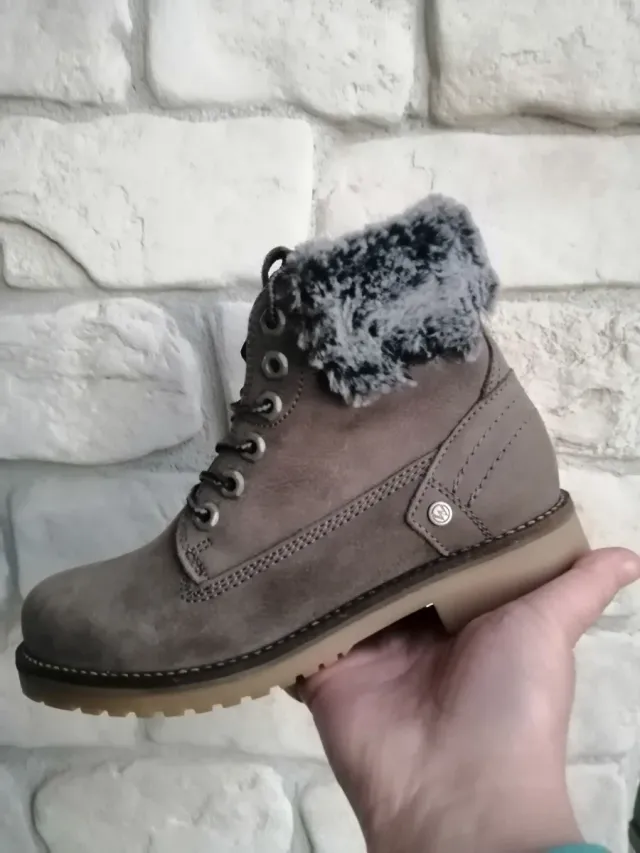 Stivaletti donna marrone/grigio