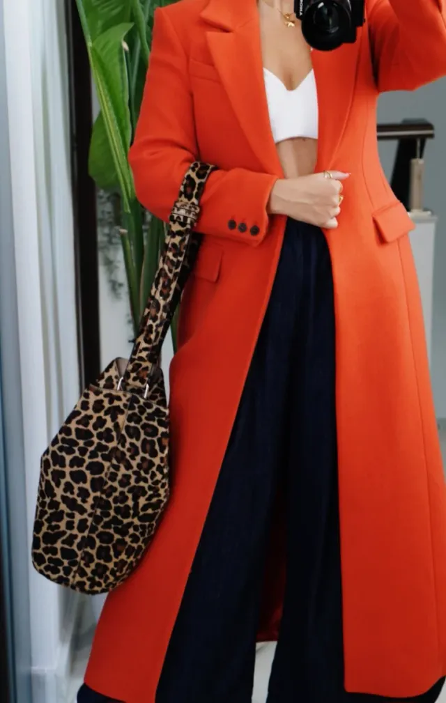 Abrigo Manteco largo % lana Zara