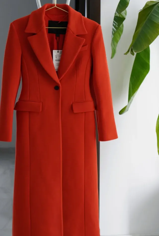 Abrigo Manteco largo % lana Zara