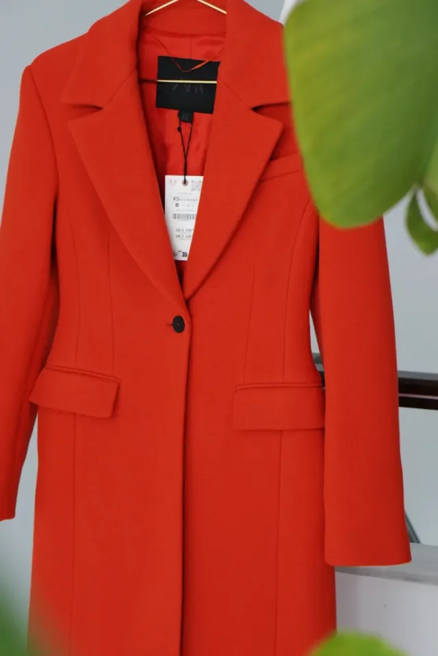 Abrigo Manteco largo % lana Zara