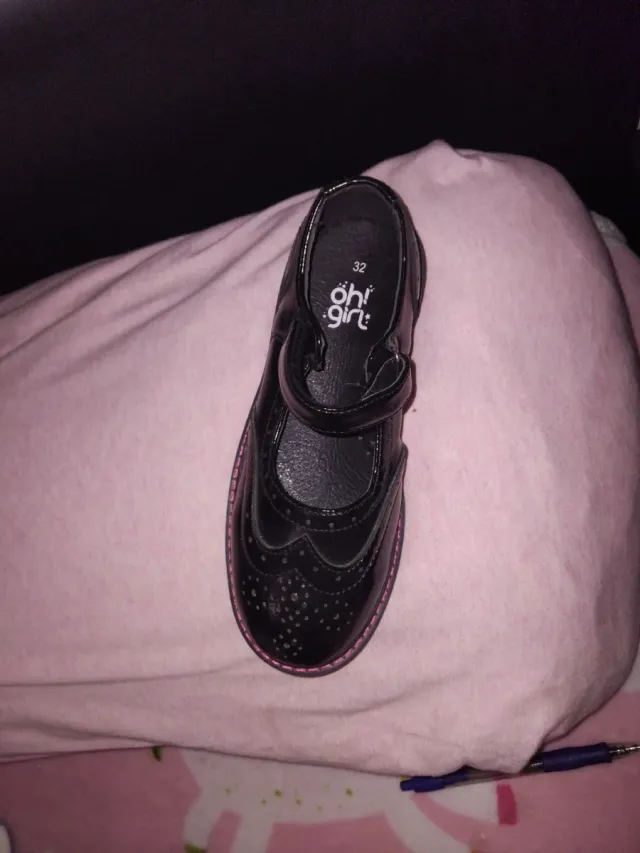 Zapatos negros y rosa oh! girl nuevos talla 32