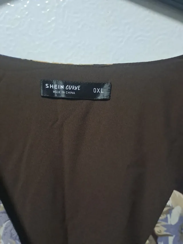 Vestido floral marrón talla XL