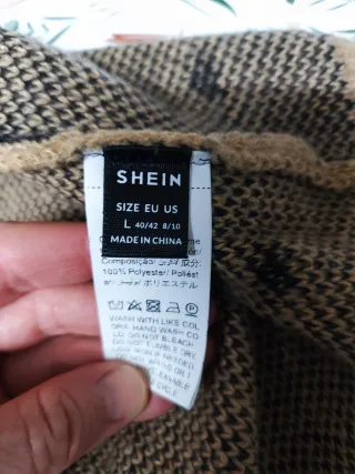 Jersey mujer lunares marrón talla L