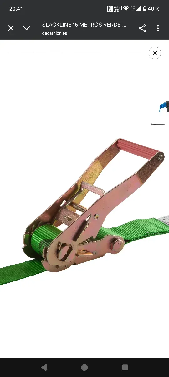 OFERTA Slackline 15m Verde Simond Decathlon