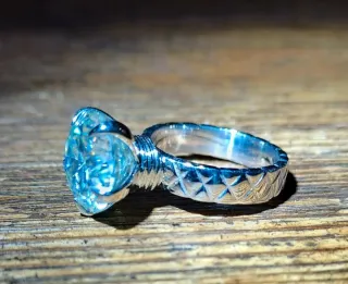 Anillo Plata Moissanita