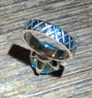 Anillo Plata Moissanita