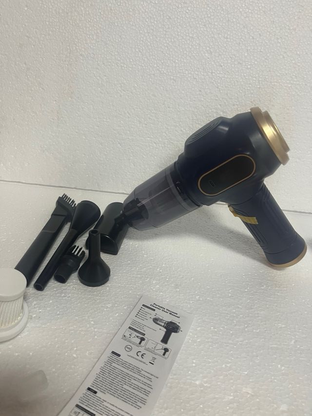 Aspirador plumero portátil coche