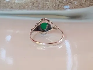 Anillo Plata y Venturina Verde