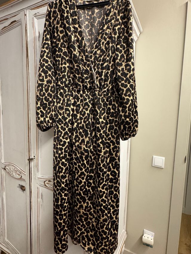 Vestido estampado leopardo