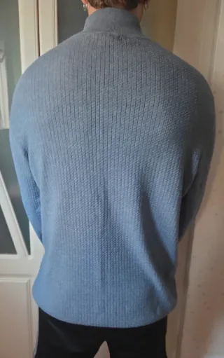 Jersey cuello alto Lawrence gris azulado