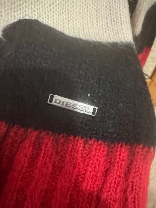 Jersey Diesel Rayas Rojo Negro Blanco