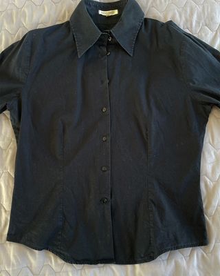 Camicia Nera Slim Fit Nara Camicie Donna Taglia M