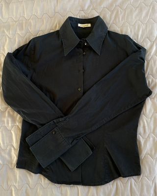 Camicia Nera Slim Fit Nara Camicie Donna Taglia M