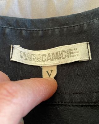 Camicia Nera Slim Fit Nara Camicie Donna Taglia M