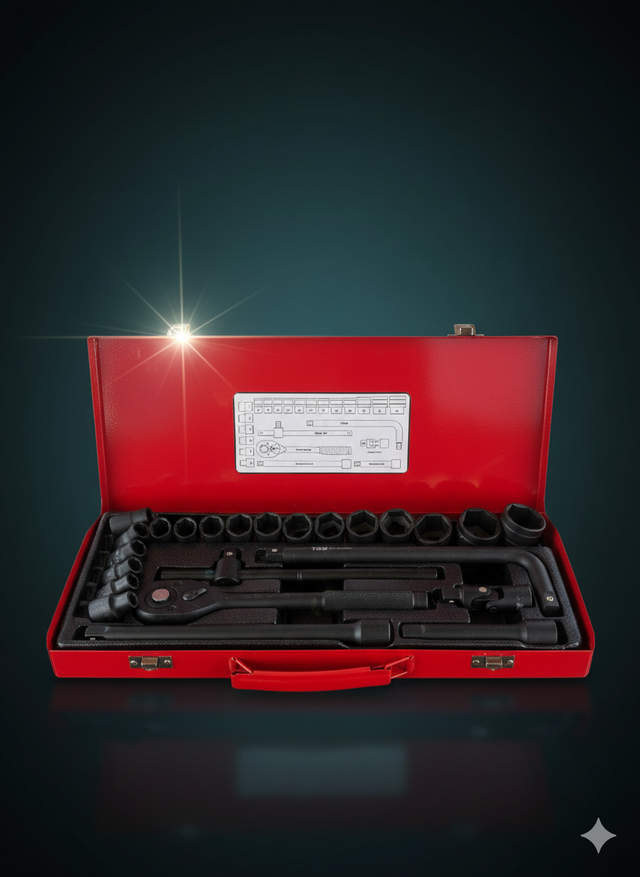 Maletín Herramientas TBW (vasos de 6 puntas)