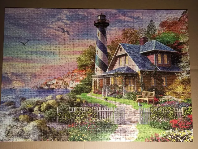Puzzle 1000 piezas Faro y Casa