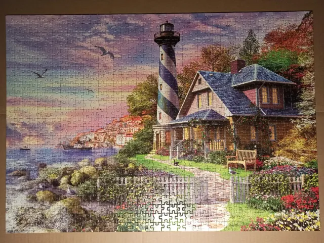 Puzzle 1000 piezas Faro y Casa