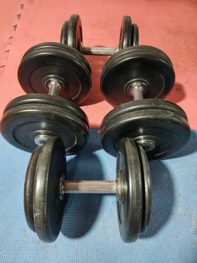 MANCUERNAS DISCOS GOMA 72KG