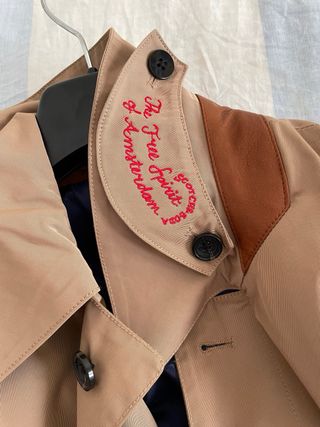 Gabardina Scotch & Soda con detalles cuero pvp 230