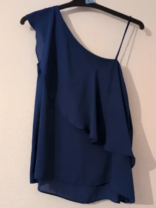 Blusa Atmosphere asimétrica azul